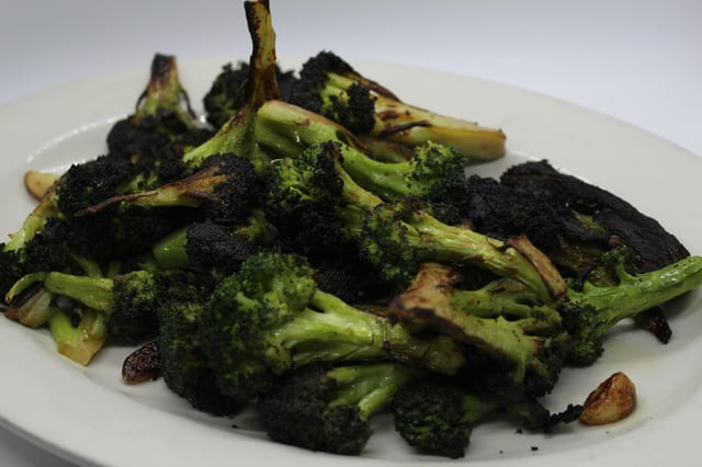Burnt Broccoli.