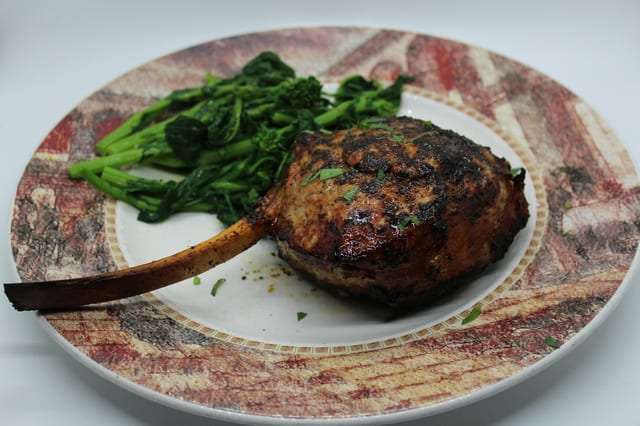 American Grilled Veal Chop.