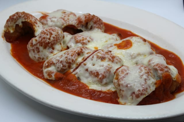 Shrimp Parmigiana.
