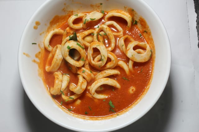 Calamari Marinara.